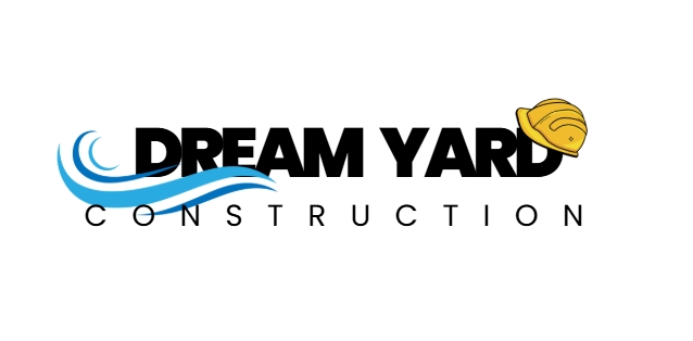 Construction logo with waves and helmet