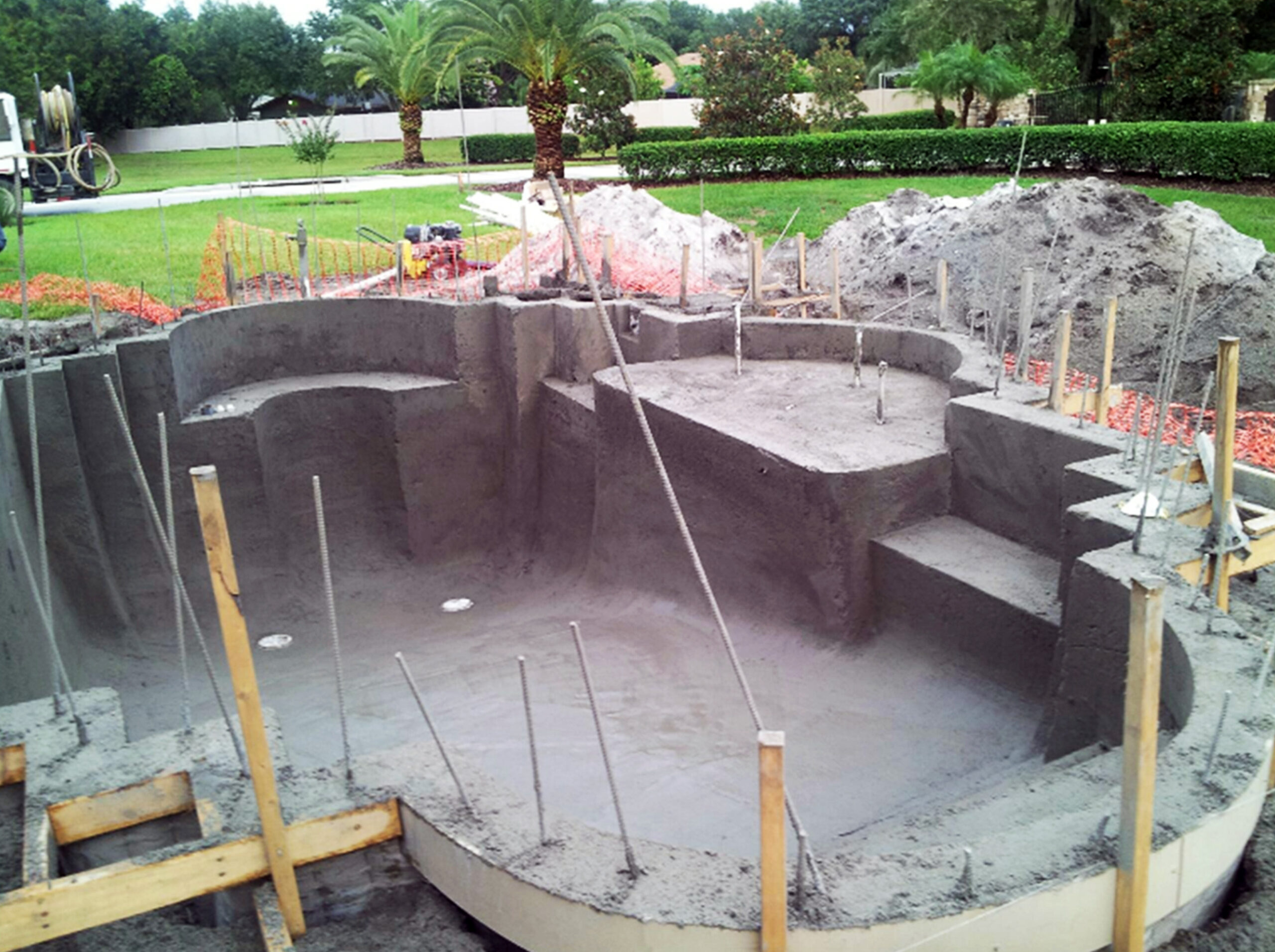 Outdoor Swimming Pool Construction