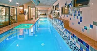 indoor beautiful swimming pool construction completed